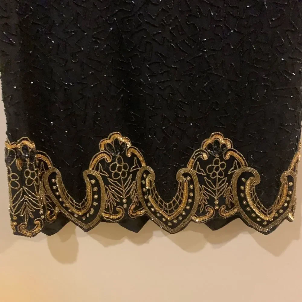 Vintage LAURENCE KAZAR LSequin Beaded Blouse - Picture 8 of 12